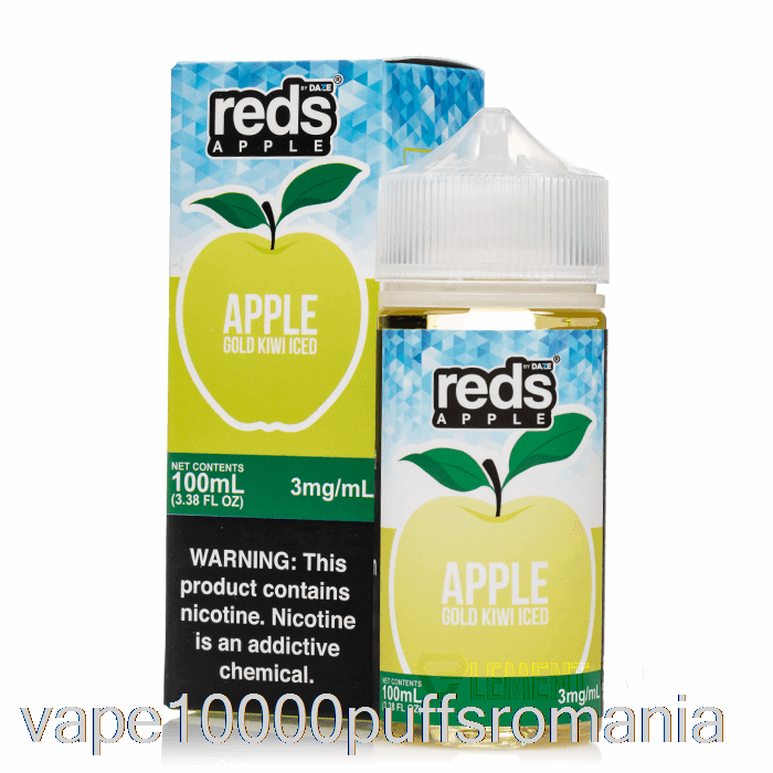 Vape Romania Iced Gold Kiwi - Reds Apple E-suc - 7 Daze - 100ml 0mg